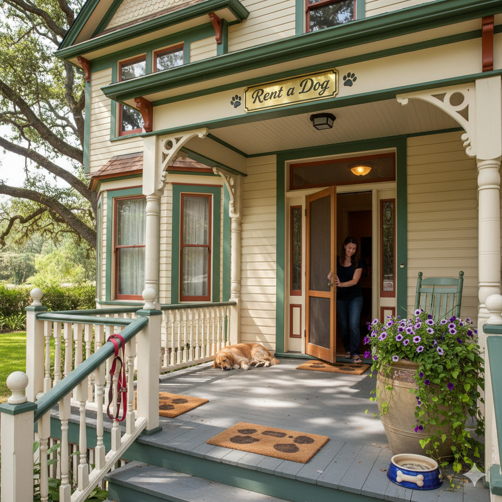 Rent a Dog front porch